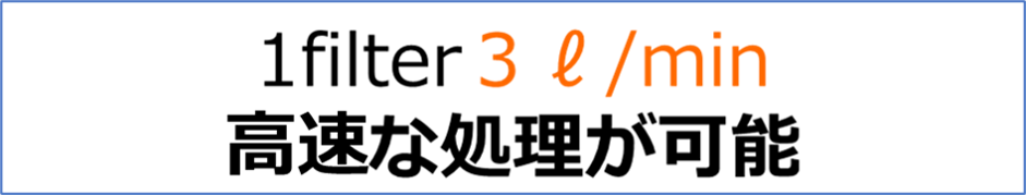 高速な処理が可能